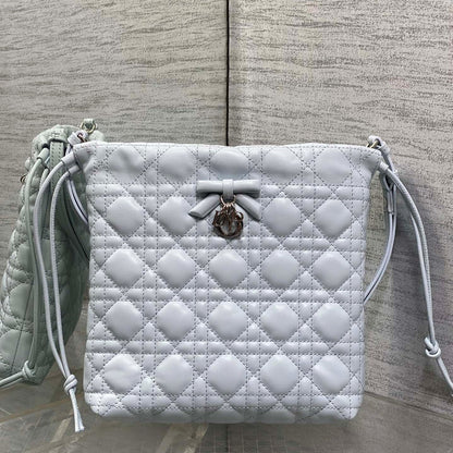CD Adiorable Mini Bucket Bag Glacier Blue Lambskin 286643