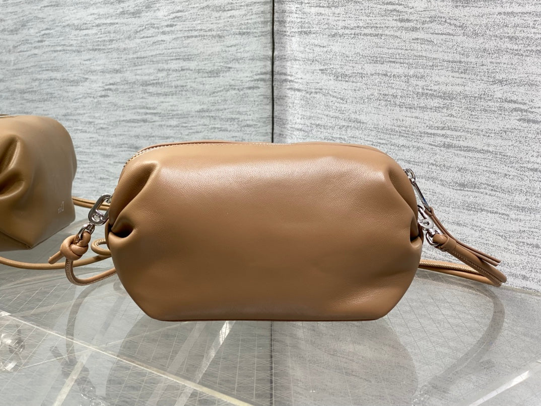 CD Bow Pouch Camel Lambskin 286631