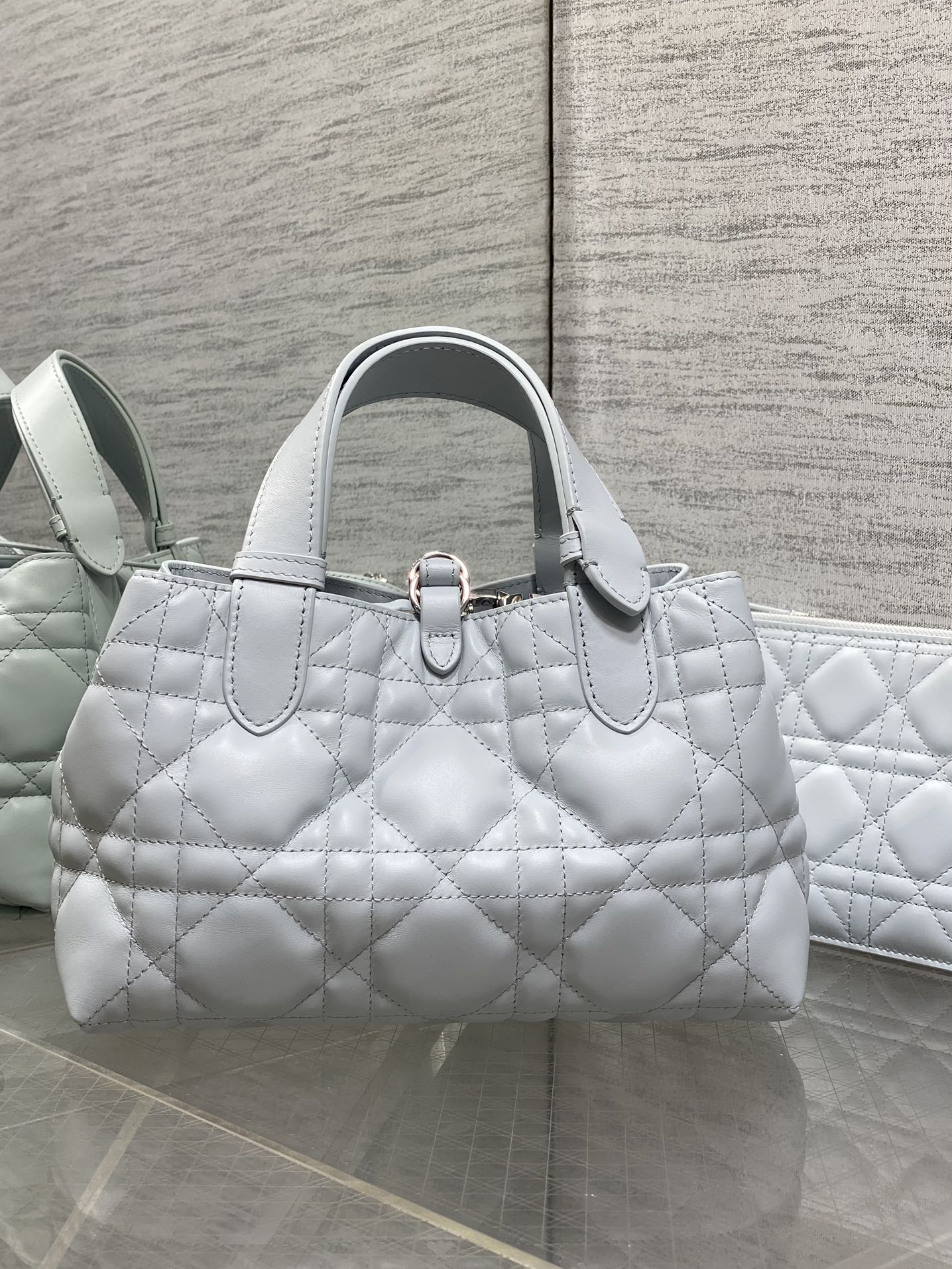 CD Toujours Bag 23cm Glacier Blue Calfskin 286653