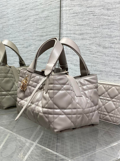 CD Toujours Bag 23cm Charcoal Gray Calfskin 286662