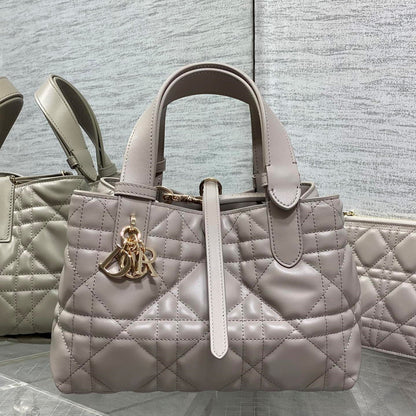 CD Toujours Bag 23cm Charcoal Gray Calfskin 286662