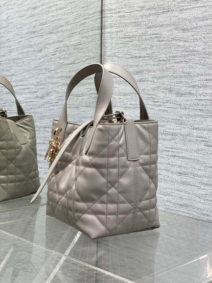 CD Toujours Bag 18cm Charcoal Gray Calfskin 286662