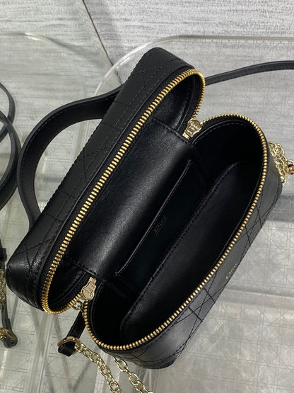 Dior 2026 Trianon Soft Vanity Bag 19cm Multicolor Lambskin 355388