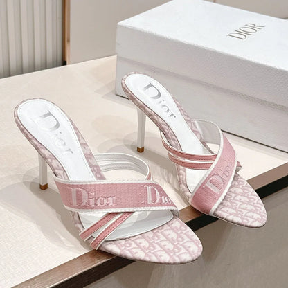 CD 2026 Monogram Sandal 85mm Canvas Leather 844325