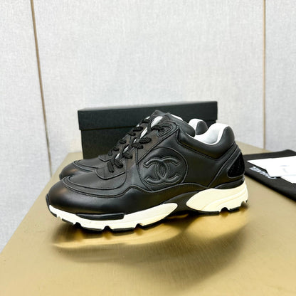 CC 26s Metallic Casual Sneakers Black Mesh Leather 981008
