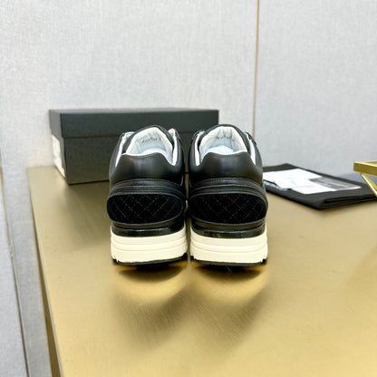 CC 26s Metallic Casual Sneakers Black Mesh Leather 981008