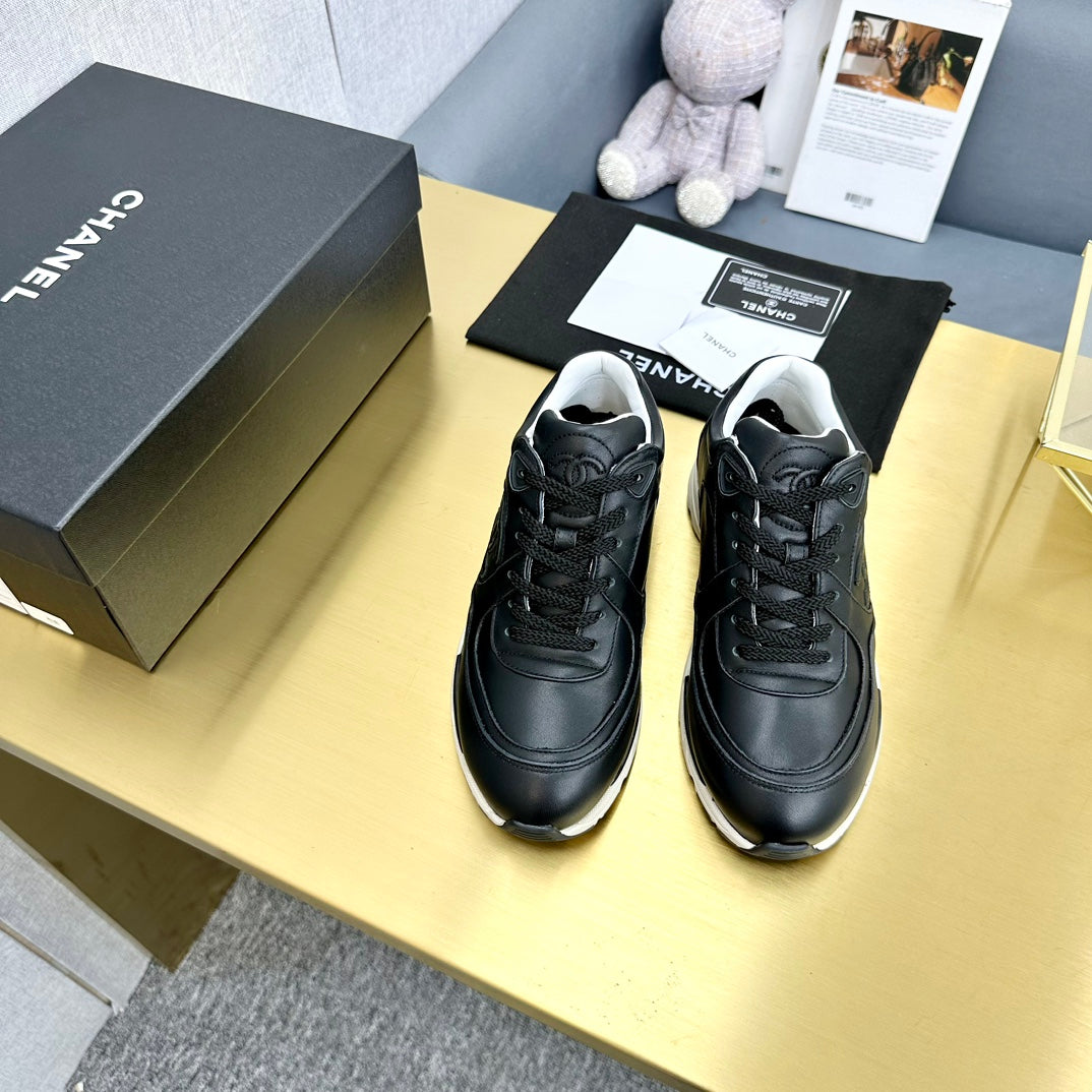 CC 26s Metallic Casual Sneakers Black Mesh Leather 981008