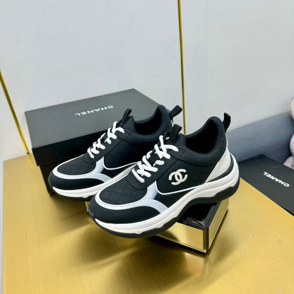 CC 26s Metallic Casual Sneakers Black Mesh Leather 981385
