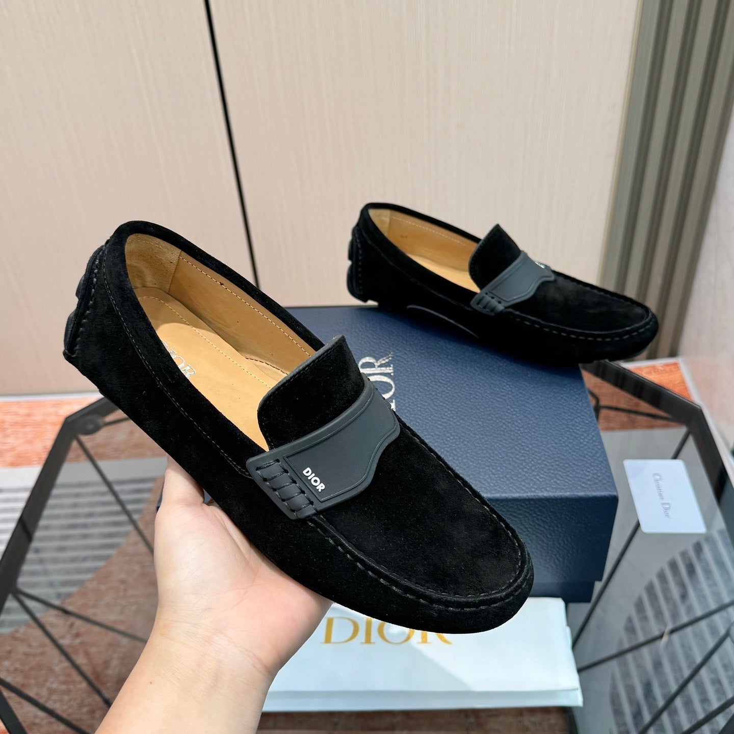 CD Odéon Men’s Loafer Black Suede 664117