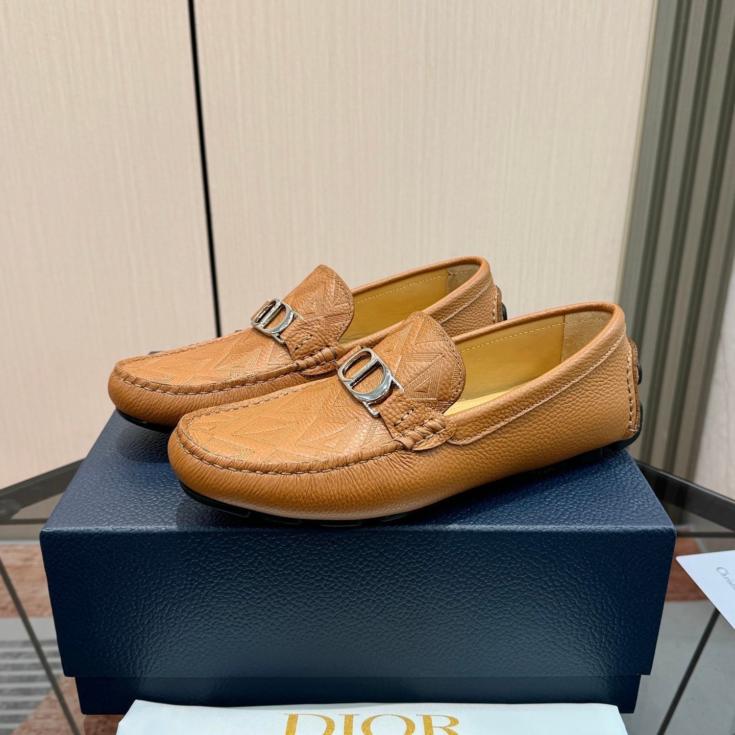 CD Odéon Men’s Loafer Tan Brown Grain Cowhide 664118