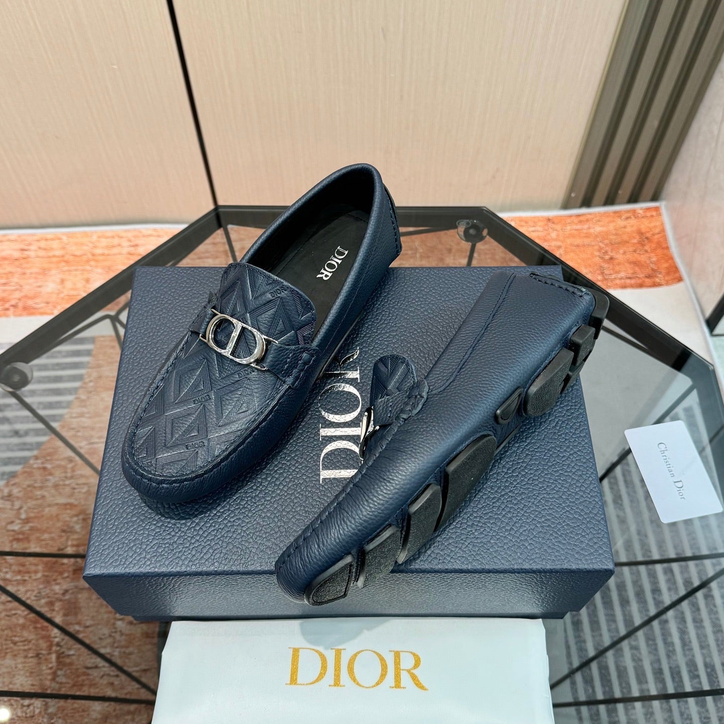 CD Odéon Men’s Loafer Dark Blue Cowhide 664121