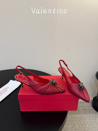VT 26s Panthea Pumps 55mm Burgundy Goatskin 104727