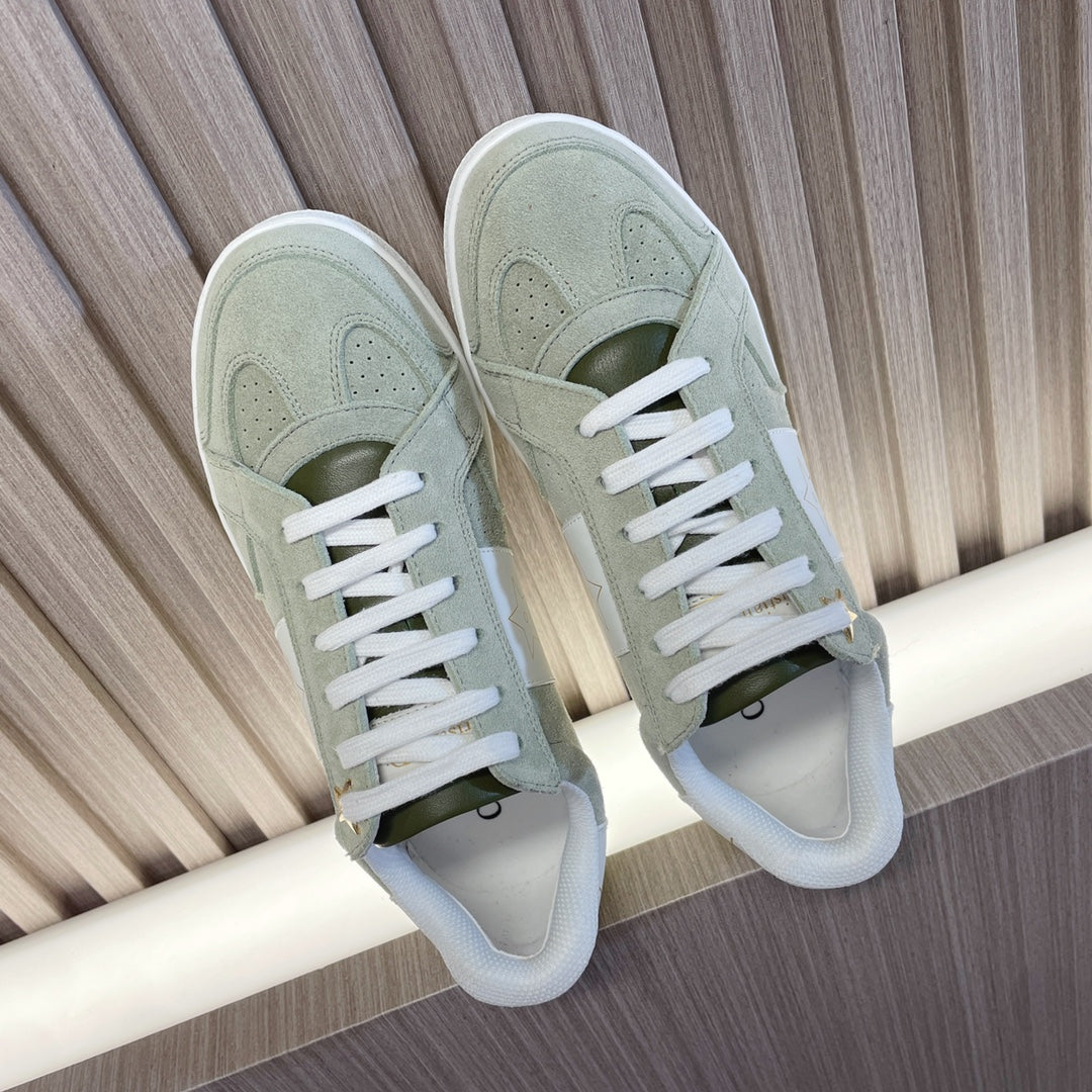 CD 26s Star Sneaker White Green Suede Calfskin 920121