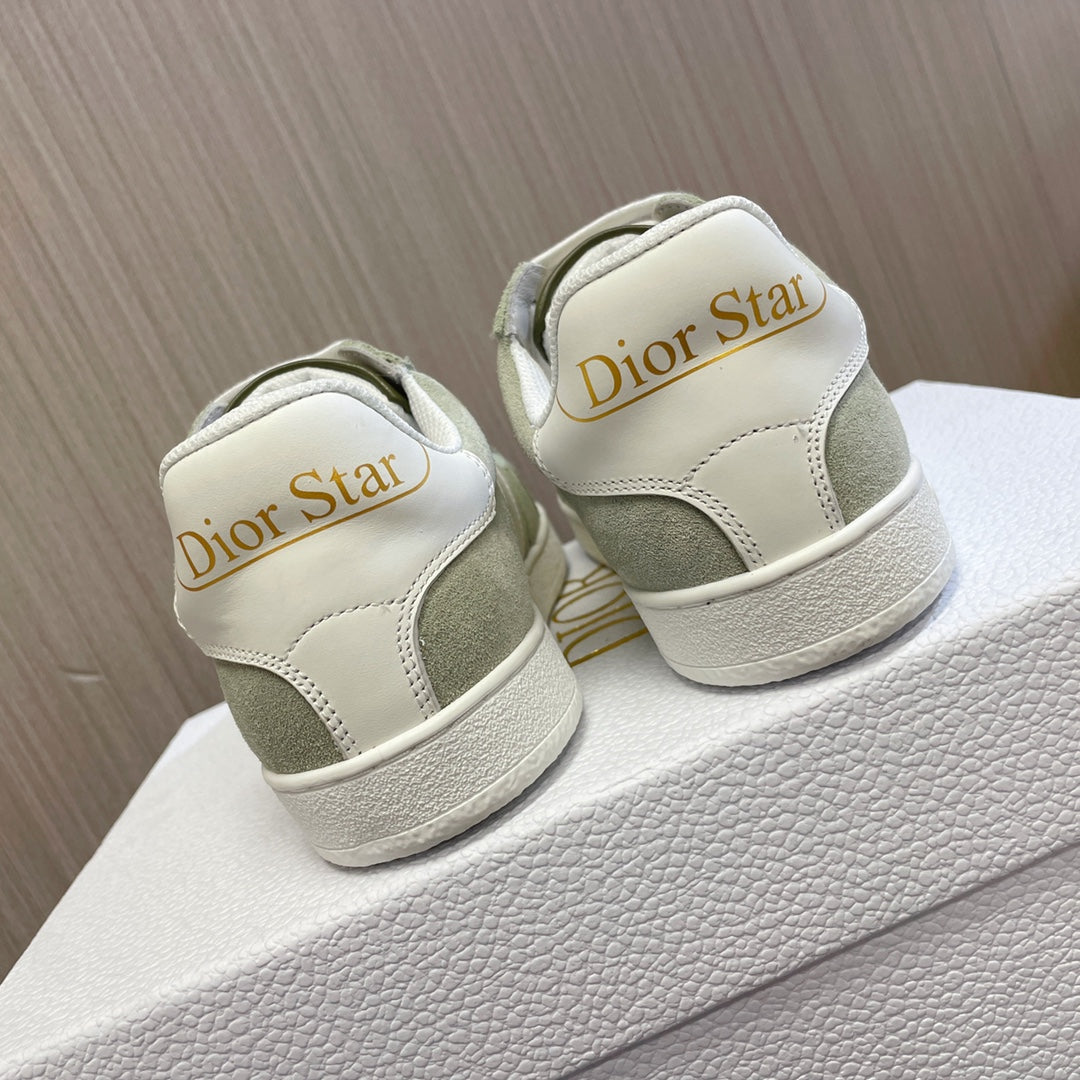 CD 26s Star Sneaker White Green Suede Calfskin 920121