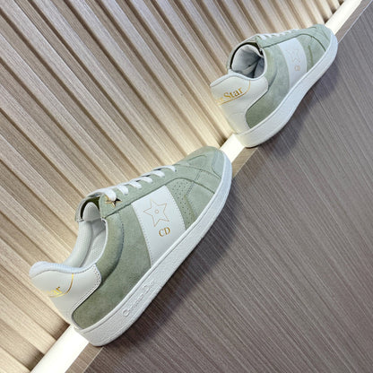CD 26s Star Sneaker White Green Suede Calfskin 920121