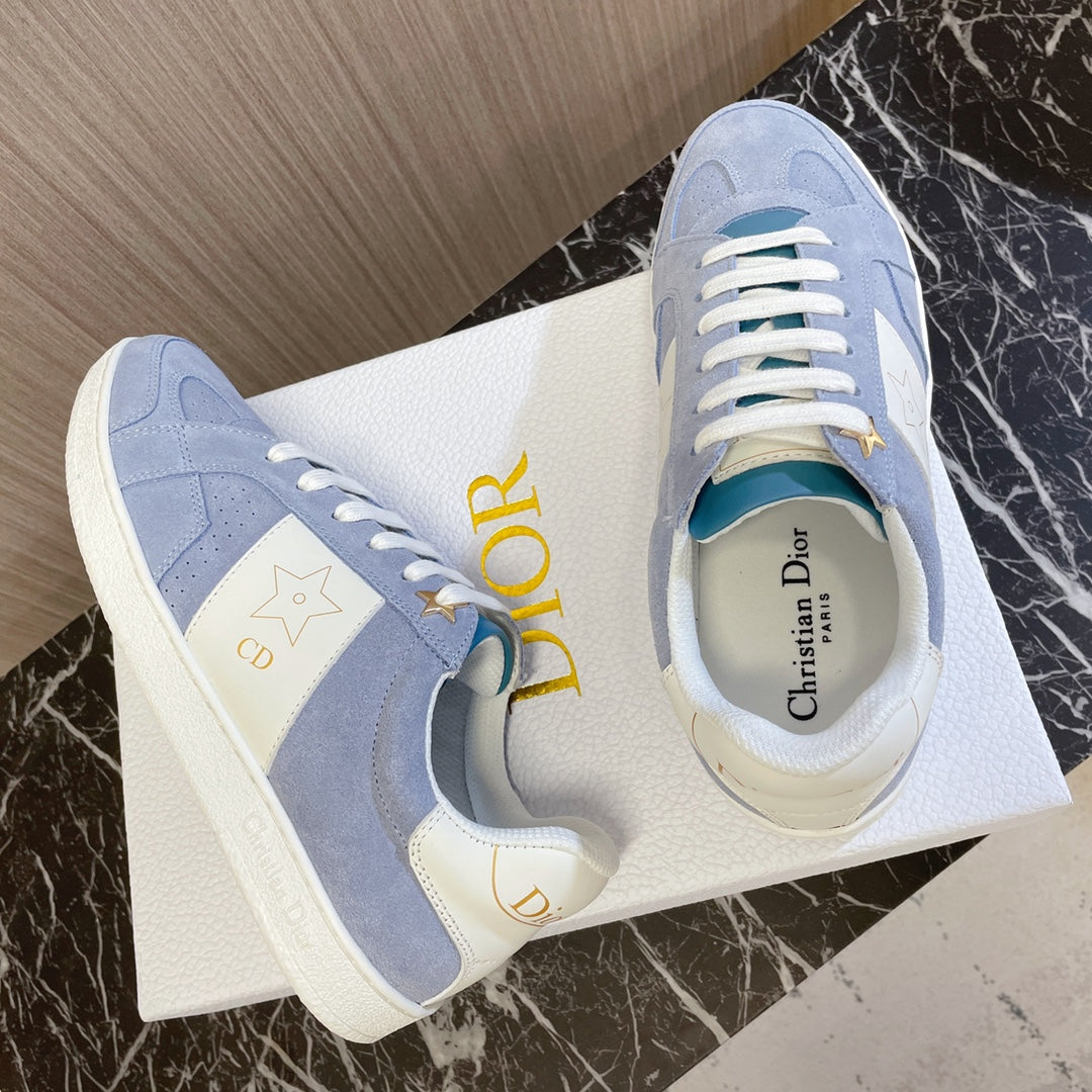 CD 26s Star Sneaker White Blue Suede Calfskin 920122