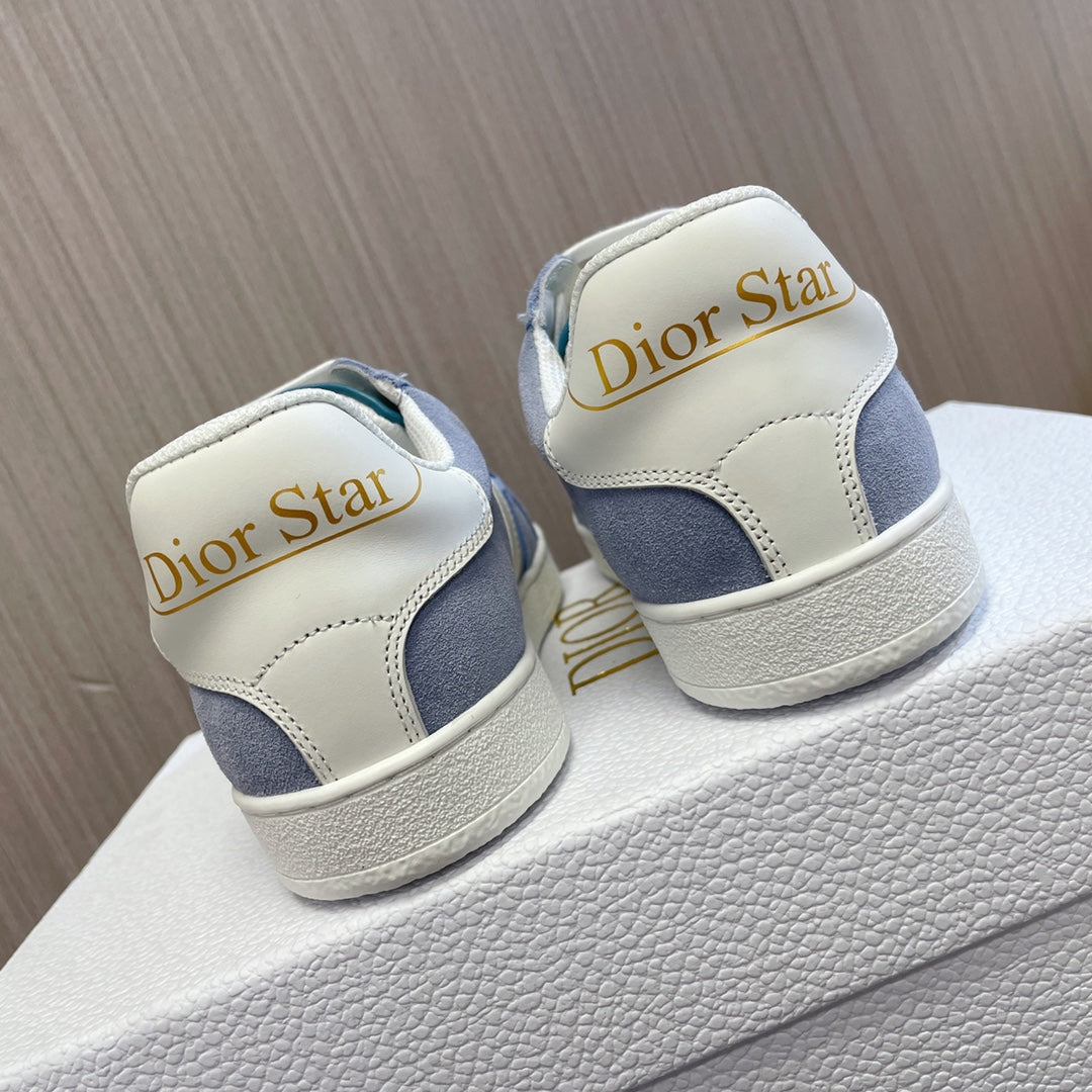 CD 26s Star Sneaker White Blue Suede Calfskin 920122