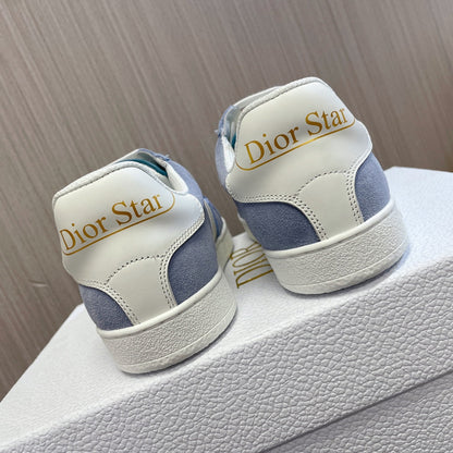 CD 26s Star Sneaker White Blue Suede Calfskin 920122