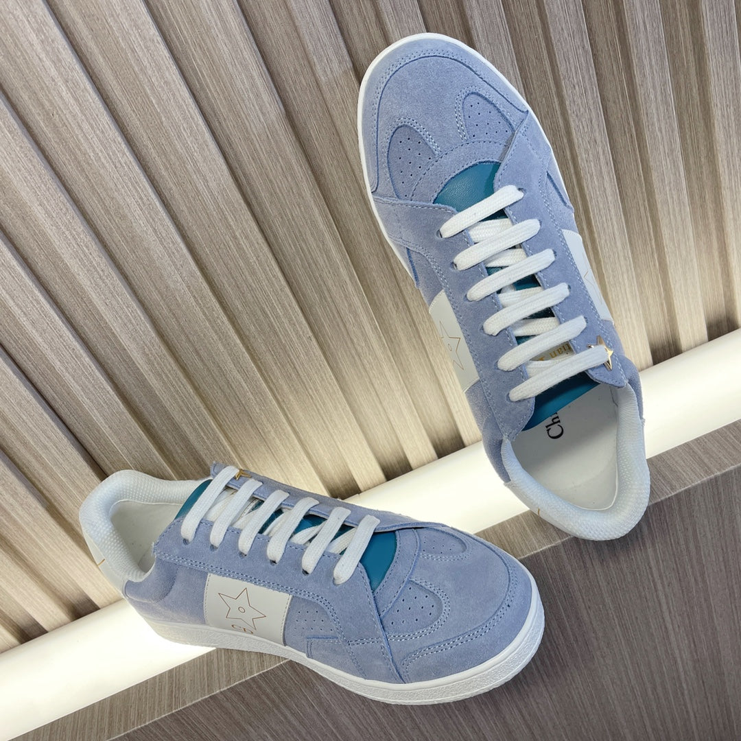 CD 26s Star Sneaker White Blue Suede Calfskin 920122