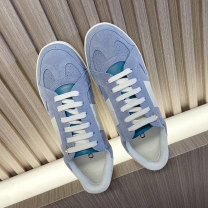 CD 26s Star Sneaker White Blue Suede Calfskin 920122