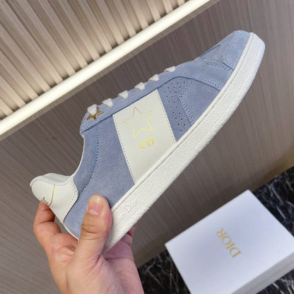 CD 26s Star Sneaker White Blue Suede Calfskin 920122
