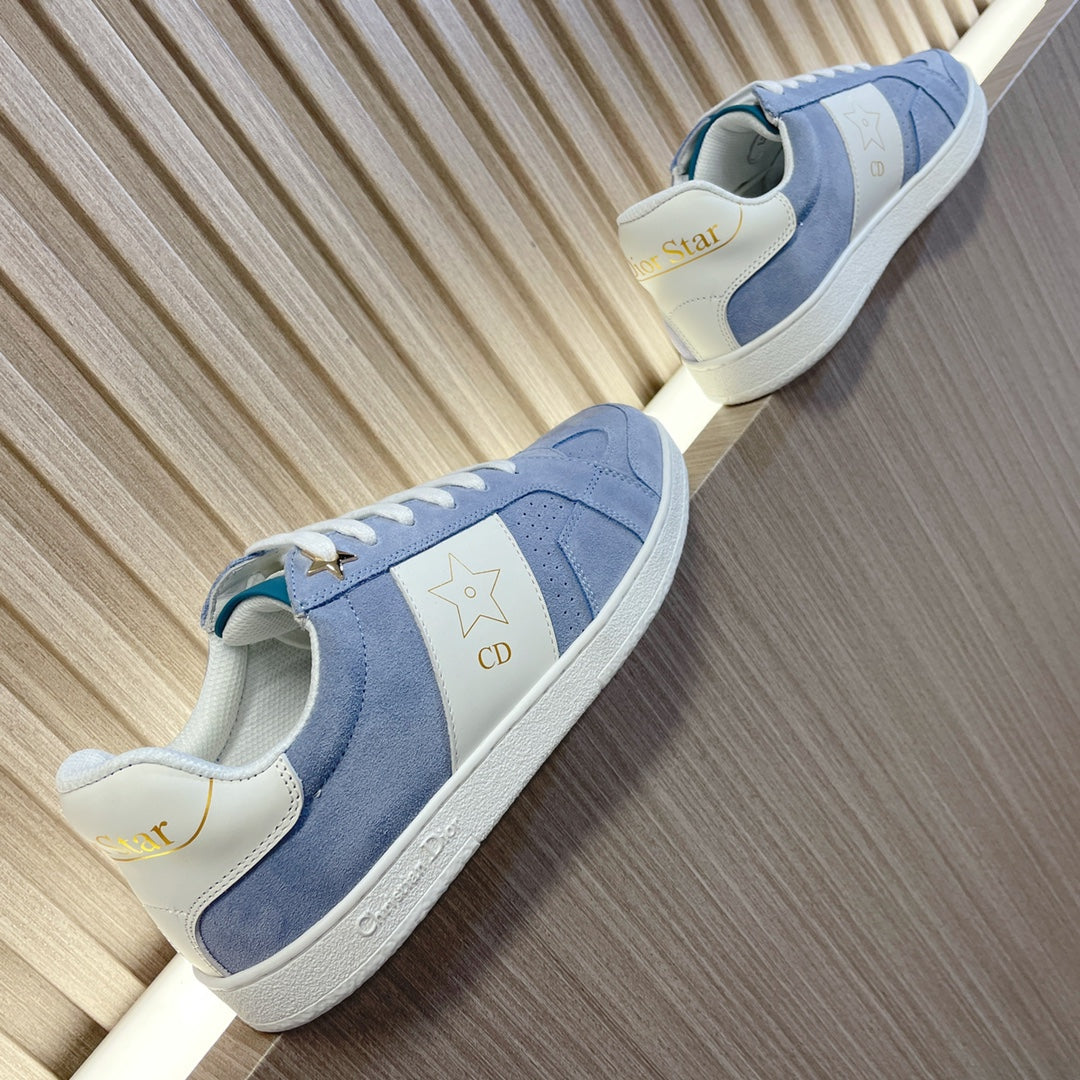 CD 26s Star Sneaker White Blue Suede Calfskin 920122