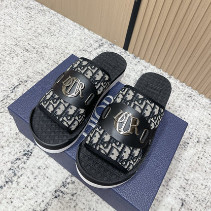 CD Men's Alpha Sandals Black Rubber Cotton 752386