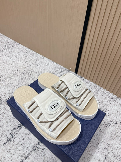 CD Men's Alpha Sandals White Rubber Fabric 752390