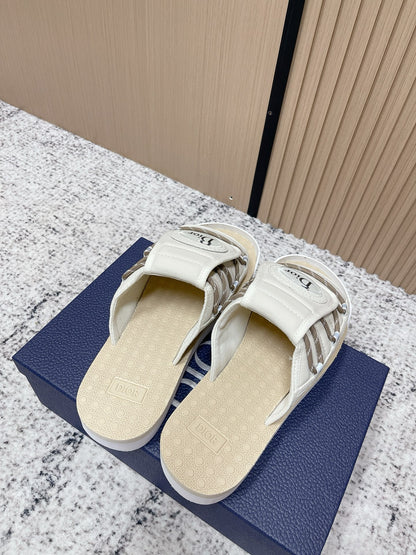 CD Men's Alpha Sandals White Rubber Fabric 752390