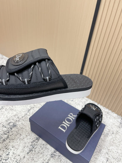 CD Men's Alpha Sandals Black Rubber Fabric 752391