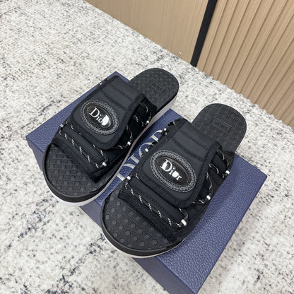 CD Men's Alpha Sandals Black Rubber Fabric 752391