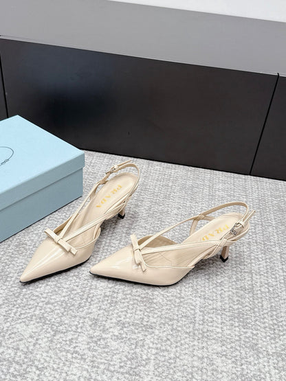 Prada 2026 Slingback 75mm Leather 855695