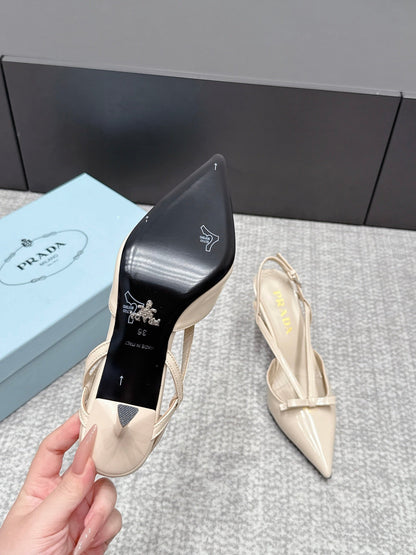 Prada 2026 Slingback 75mm Leather 855695