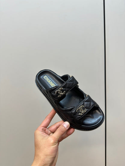 CC 26s Dad Sandal Black Sheepskin 965032