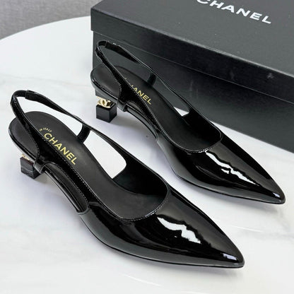 Chanel 2026 Slingback 50mm Patent Leather 904478