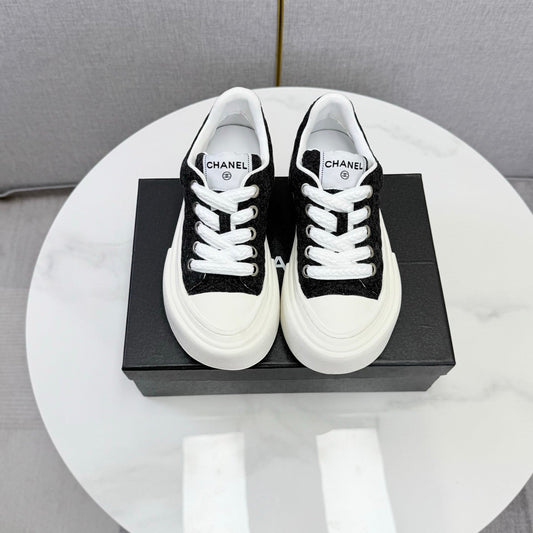 CC 26s Platform Sole Sneakers Black Canvas 972898