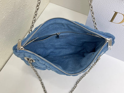 Dior 2026 Milly-La-Foret Bag 33cm Denim and Lambskin 158107