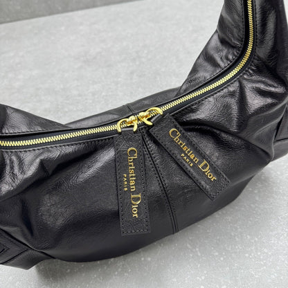 Dior 2025 Grand Tour Multipocket Bag 52cm Black Calfskin