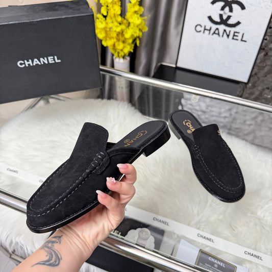 CC 26 Mule Black Suede Calfskin 3608718