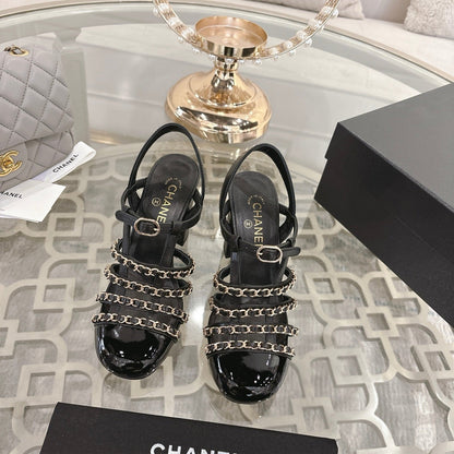 Chanel 2026 High-Heeled Sandals 8.5cm Lambskin Sheepskin 834423