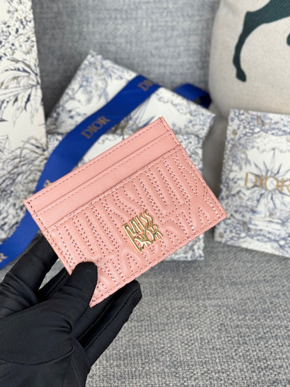 CD Miss Dior Freesia card holder 10.5cm Sheepskin