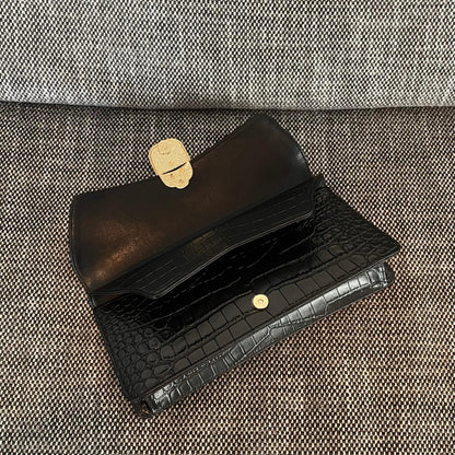 Chanel 2026 Scarab Envelope Clutch 30cm Embossed Patent Calfskin