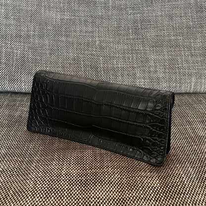 Chanel 2026 Scarab Envelope Clutch 30cm Embossed Patent Calfskin