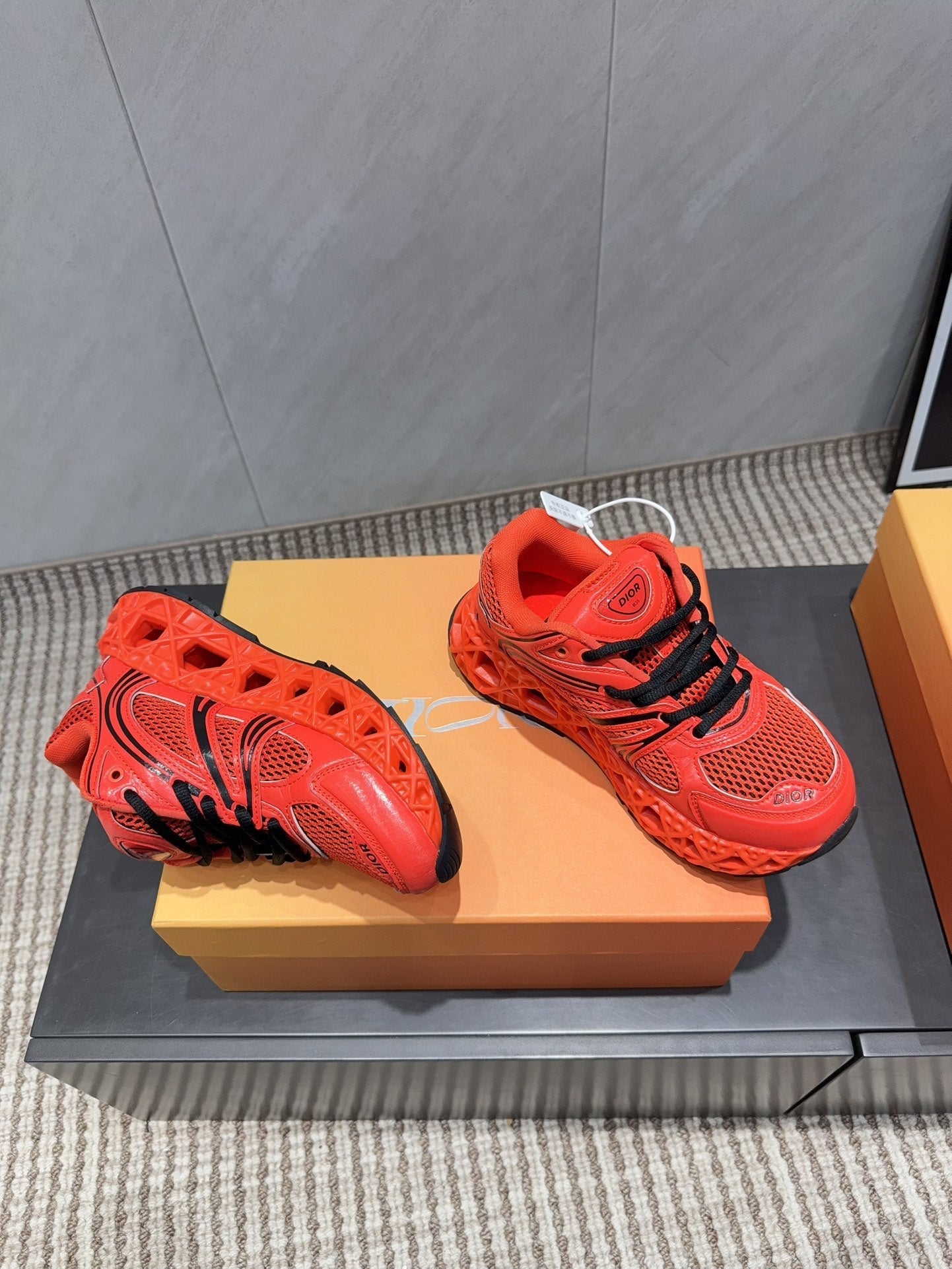 CD B35 NXXT Sneaker Red Rubber Mesh 614258