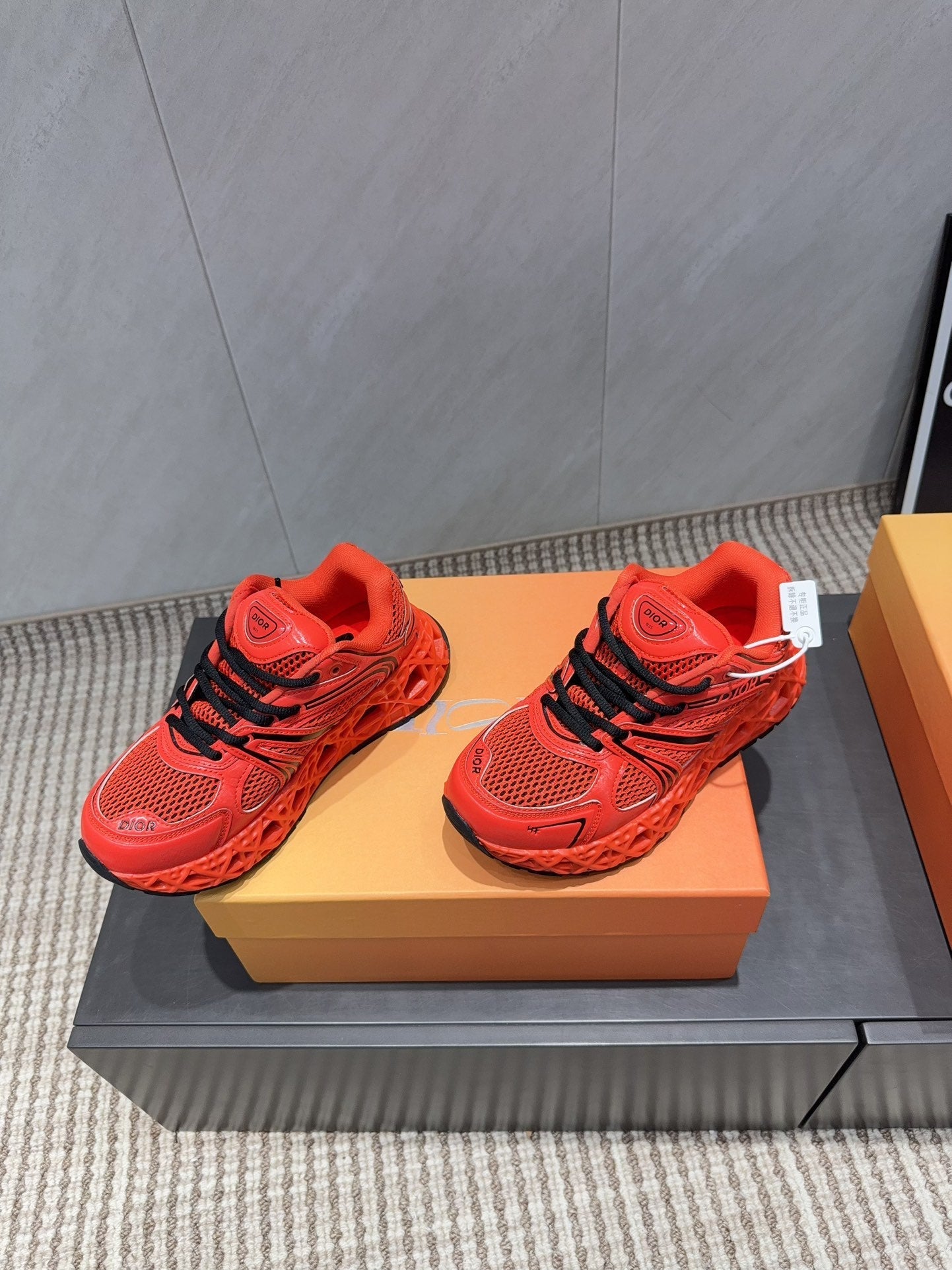 CD B35 NXXT Sneaker Red Rubber Mesh 614258