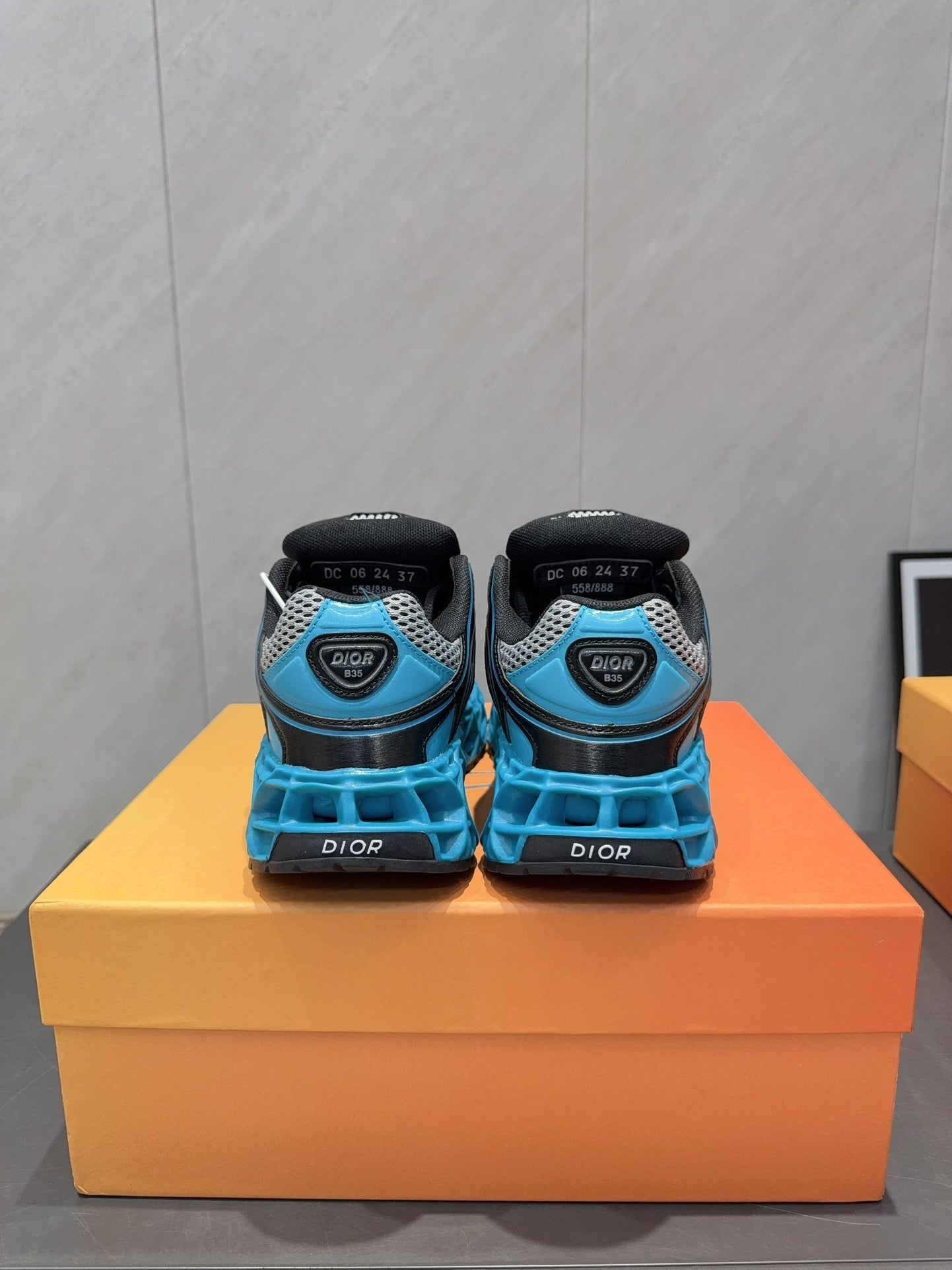 CD B35 NXXT Sneaker Black Blue Rubber Mesh 614260