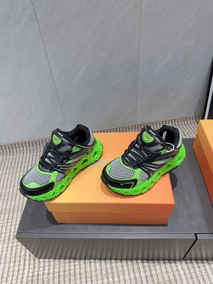 CD B35 NXXT Sneaker Black Green Rubber Mesh 614262