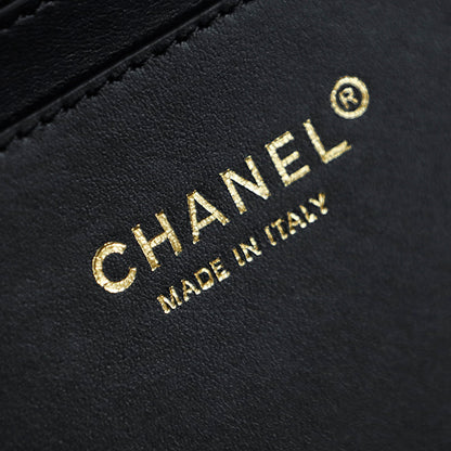 Chanel 2026 Coco Beach Shopping Bag 35cm Black Raffia