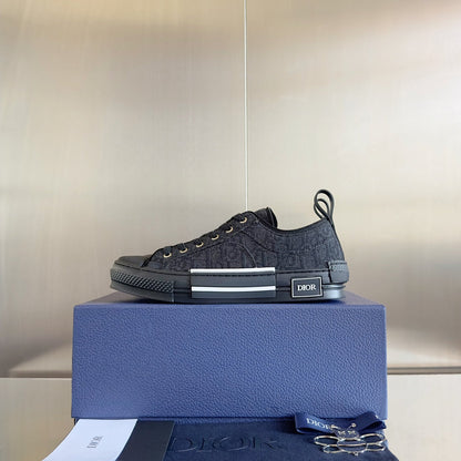 CD B23 Low-Top Sneaker 35mm Black Oblique Jacquard Fabric