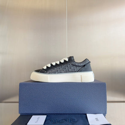 CD B33 Sneaker 40mm Black Grey Monogram Suede